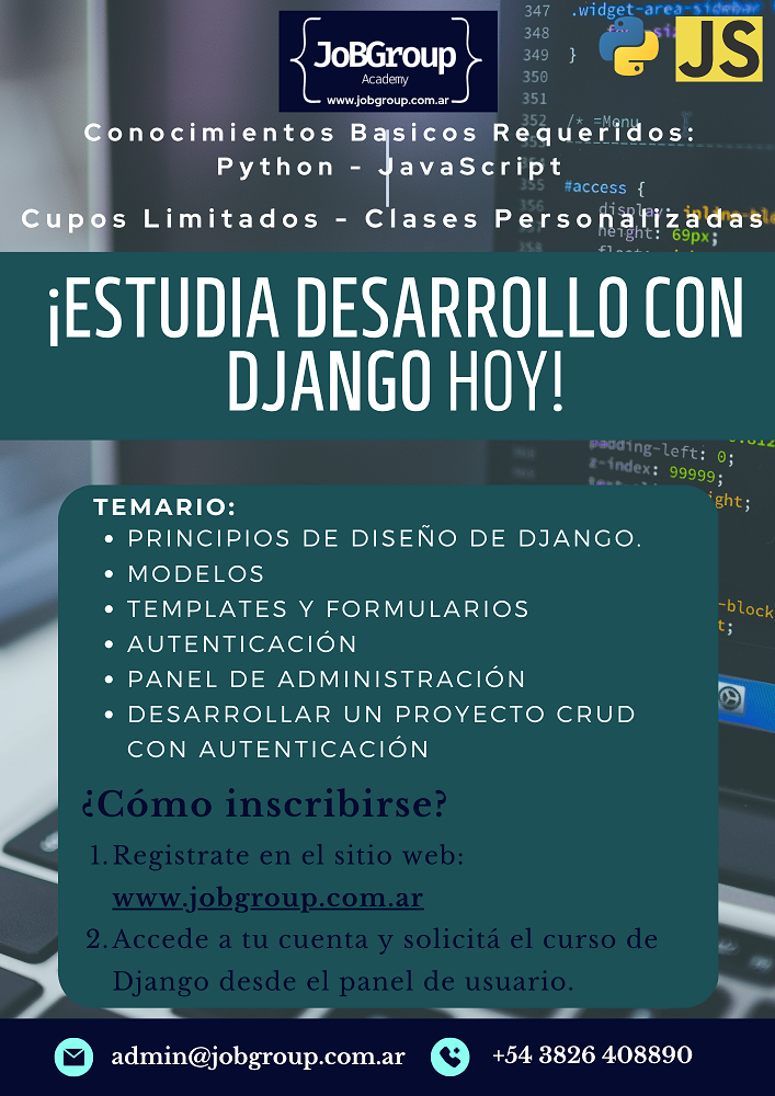Portada del curso Django desde Cero