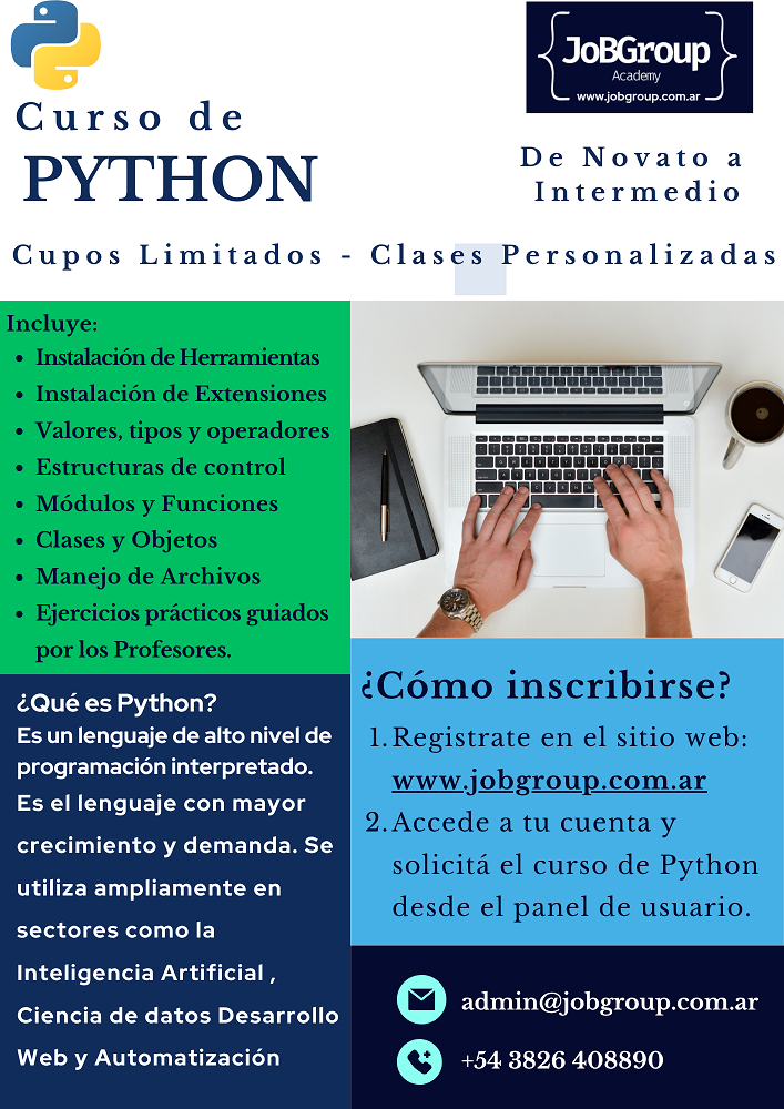 Portada del curso Python desde Cero